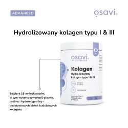 Zdjęcie produktu - #1 OSAVI Advanced Kolagen Hydrolizowany Typu I & III Proszek, 300g