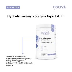 Zdjęcie produktu - #1 OSAVI Advanced Kolagen Hydrolizowany Typu I & III Proszek, 600g