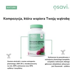 Zdjęcie produktu - #1 OSAVI Ostropest plamisty, sylimaryna 100 mg, 120 kapsułek