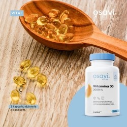 Zdjęcie produktu - #0 OSAVI Vital Witamina D3 2000 j.m., 120 kaps.
