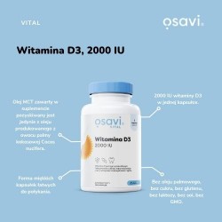 Zdjęcie produktu - #2 OSAVI Vital Witamina D3 2000 j.m., 120 kaps.