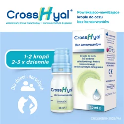 #3 – CrossHyal Krople do oczu nawilżająco-powlekające, 10ml