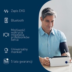 Zdjęcie produktu - #6 OMRON Complete HEM-7530T-E3 Automatyczny ciśnieniomierz naramienny + EKG
