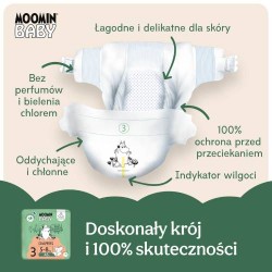 Zdjęcie produktu - #2 MOOMIN BABY Diapers Pieluszki ekologiczne 3 (5-8kg), 48szt.