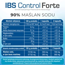 Zdjęcie produktu - #3 DOMOWA APTECZKA IBS Control Forte Maślan Sodu, 60 kapsułek o przedłużonym uwalnianiu