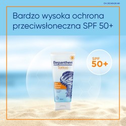 Zdjęcie produktu - #2 Bepanthen Tattoo - Krem przeciwsłoneczny SPF 50+ UVA/UVB, 50ml