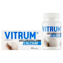 Zdjęcie produktu - #0 Vitrum Calcium Wapń 500mg + Witamina D 200j.m., 60tabl.