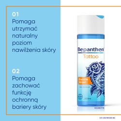 Zdjęcie produktu - #1 Bepanthen Tattoo Żel do mycia wytatuowanej sk&oacute;ry, 200ml
