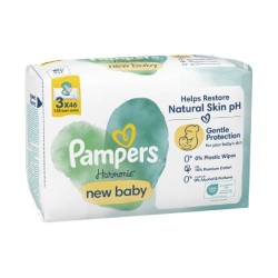 Zdjęcie produktu - #6 Pampers Harmonie New Baby Chusteczki nawilżane, 3x46szt.