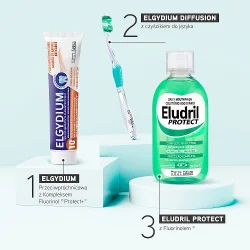 Miniaturka artykułu - #1 Elgydium Przeciwpr&oacute;chnicowa pasta do zęb&oacute;w z Kompleksem Fluorinol Protect+, 75 ml