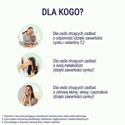 Zdjęcie produktu - #2 NATURELL Cynk + Witamina C tabletki do rozgryzania i żucia, 120szt.