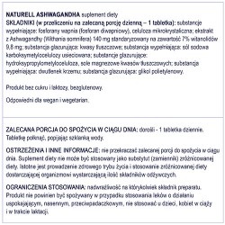 Zdjęcie produktu - #5 NATURELL Ashwagandha, 120 tabletek
