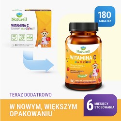 Zdjęcie produktu - #1 NATURELL Witamina C dla dzieci, 180 tabletek