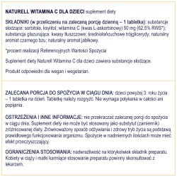 Zdjęcie produktu - #4 NATURELL Witamina C dla dzieci, 180 tabletek