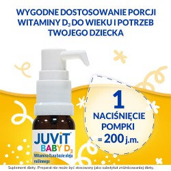 Zdjęcie produktu - #3 Juvit Baby D3 krople, 10 ml - suplement diety z witaminą D3 dla niemowląt i dzieci