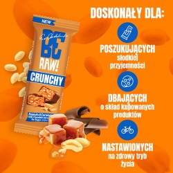 Zdjęcie produktu - #3 BeRAW Baton Crunchy Peanuts&Caramel, 40g