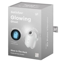 Zdjęcie produktu - #0 Satisfyer Glowing Ghost Stymulator łechtaczki świecący w ciemności biały