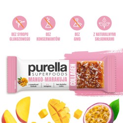 Zdjęcie produktu - #1 PURELLA Collagen Bar Baton kolagenowy Mango-Marakuja bez dodatku cukru, 40g