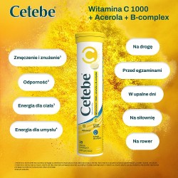 Zdjęcie produktu - #3 Cetebe Witamina C 1000, 20 tabl. mus.
