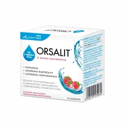 Miniaturka artykułu - #0 ORSALIT Smak malinowy, 10 saszetek