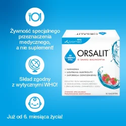 Miniaturka artykułu - #1 ORSALIT Smak malinowy, 10 saszetek