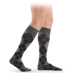 Zdjęcie produktu - #0 MICROFIBER SHADES Skarpety kompresyjne dla mężczyzn rozmiar 39-41 graphite romby, 1 para