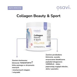 Zdjęcie produktu - #1 OSAVI Collagen Beauty & Sport by Magda Linette Kolagen proszek, 225g
