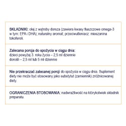 Zdjęcie produktu - #4 NATURELL Omega-3 Uczeń - płyn o smaku cytrynowym, 150ml