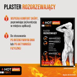 Zdjęcie produktu - #2 HOT Plast Forte Plaster rozgrzewający 12 x 18cm, 1 szt.
