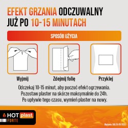 Zdjęcie produktu - #3 HOT Plast Forte Plaster rozgrzewający 12 x 18cm, 1 szt.