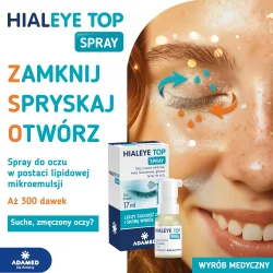 Miniaturka artykułu - #1 Hialeye Top Nawilżający spray do oczu, 17 ml