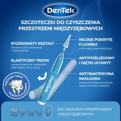 Zdjęcie produktu - #3 DENTEK Szczoteczki międzyzębowe Easy Brush rozmiar 3, 6szt.