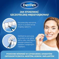 Zdjęcie produktu - #4 DENTEK Szczoteczki międzyzębowe Easy Brush rozmiar 3, 6szt.