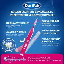 Zdjęcie produktu - #3 DENTEK Szczoteczki międzyzębowe Easy Brush rozmiar 0, 12szt.
