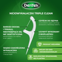 Zdjęcie produktu - #3 DENTEK Wykałaczki z nicią dentystyczną Eco Triple Clean, 36szt.