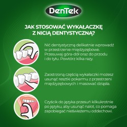 Zdjęcie produktu - #4 DENTEK Wykałaczki z nicią dentystyczną Eco Triple Clean, 36szt.