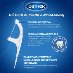 Zdjęcie produktu - #3 DENTEK Wykałaczki z nicią dentystyczną Sensitive Clean, 40szt.