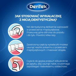 Zdjęcie produktu - #4 DENTEK Wykałaczki z nicią dentystyczną Sensitive Clean, 40szt.
