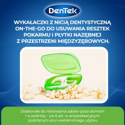 Zdjęcie produktu - #2 DENTEK Wykałaczki z nicią dentystyczną On The Go, 2x6szt.