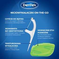 Zdjęcie produktu - #3 DENTEK Wykałaczki z nicią dentystyczną On The Go, 2x6szt.