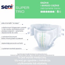 Zdjęcie produktu - #0 SENI SUPER TRIO Pieluchomajtki dla dorosłych Medium M, 10szt.