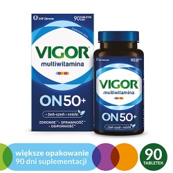 Zdjęcie produktu - #1 VIGOR Multiwitamina ON 50+, 90 tabletek