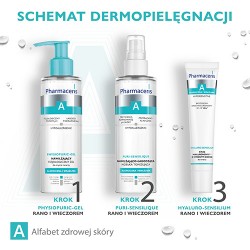 Zdjęcie produktu - #3 PHARMACERIS A PHYSIOPURIC-GEL Nawilżający fizjologiczny żel do mycia twarzy - 190 ml