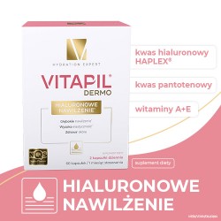 Zdjęcie produktu - #0 VITAPIL Dermo Hialuronowe nawilżenie, 60kaps.