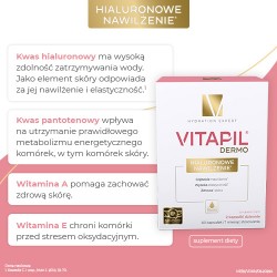 Zdjęcie produktu - #1 VITAPIL Dermo Hialuronowe nawilżenie, 60kaps.