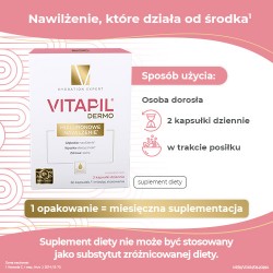 Zdjęcie produktu - #3 VITAPIL Dermo Hialuronowe nawilżenie, 60kaps.