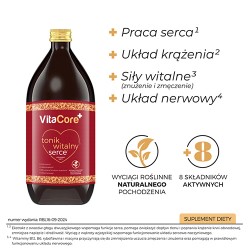Zdjęcie produktu - #1 VITACORE Tonik witalny Serce, 1000ml