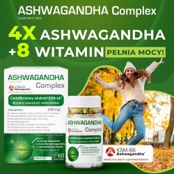 Zdjęcie produktu - #0 DOMOWA APTECZKA Ashwagandha Complex, 60 kapsułek