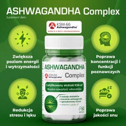 Zdjęcie produktu - #2 DOMOWA APTECZKA Ashwagandha Complex, 60 kapsułek