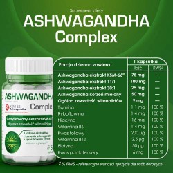 Zdjęcie produktu - #3 DOMOWA APTECZKA Ashwagandha Complex, 60 kapsułek